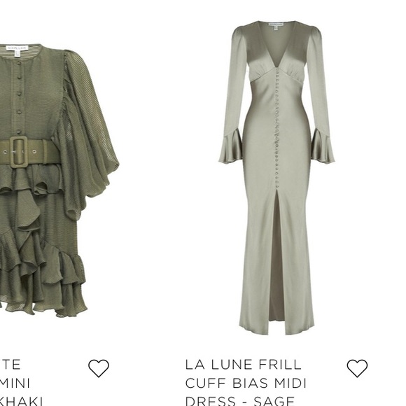 ISO SHONA JOY LA LUNE FRILL CUFF BIAS DRESS - Picture 2 of 2